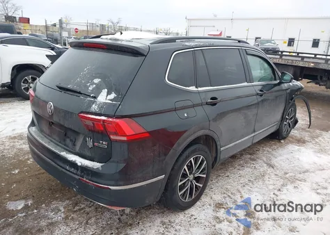2018 Volkswagen Tiguan 2.0T Se/2.0T Sel из США, поврежденный, VIN 3VV2B7AX2JM004087
